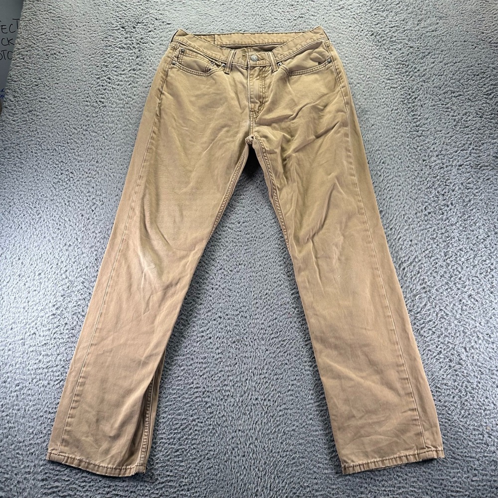 Levi's 514 Jeans Men's 31x30 Brown Cotton Denim Straight Leg Workwear Travel